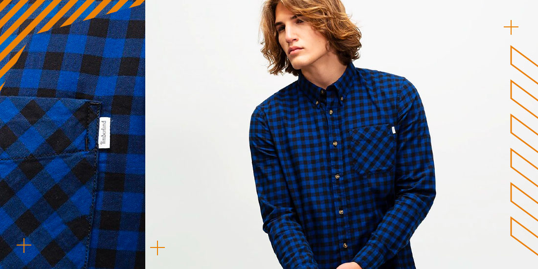 Timberland koszula ls back river l/w brushed cotton check sh