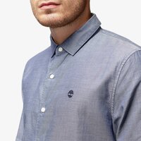 Koszula męska TIMBERLAND KOSZULA LS TIOGA RIVER TEXTURED SHIRT a1natp29 kolor niebieski
