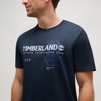 T-shirt, koszulka męska TIMBERLAND T-SHIRT SS REGENERATIVE ORGANIC COTTON OUTDOOR tb0a6nnd4331 kolor granatowy