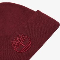 Czapka zimowa damska TIMBERLAND CZAPKA 3D EMBROIDERY BEANIE tb0a65hp6481 kolor bordowy