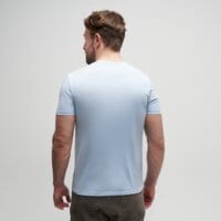 T-shirt, koszulka męska TIMBERLAND T-SHIRT CHEST LOGO SS TEE SLIM tb0a2br39401 kolor blekitny