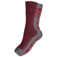 Męskie skarpetki TIMBERLAND SKARPETY 3PP SOCK GIFT BOX j0219211 kolor bordowy