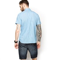 Koszula męska TIMBERLAND KOSZULA SS RATTLE RV MIN GING POP a1am7b15 kolor niebieski