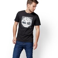 T-shirt, koszulka męska TIMBERLAND T-SHIRT SS KENNEBEC SEASONAL PATTERN BRAND a1lmri19 kolor czarny