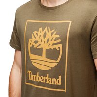 T-shirt, koszulka męska TIMBERLAND T-SHIRT SLS SEASONAL LOGO TEE a1n8ya58 kolor zielony