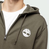 Bluza męska TIMBERLAND BLUZA ROZPINANA Z KAPTUREM LOGO FULL ZIP HOODIE tb0a2bjjz281 kolor zielony