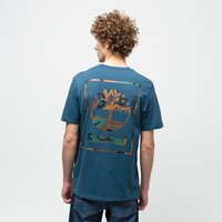 T-shirt, koszulka męska TIMBERLAND T-SHIRT YC SS BACK BOX CAMO PRINT TEE tb0a22dtbz41 kolor niebieski