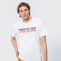T-shirt, koszulka męska TIMBERLAND T-SHIRT LINEAR LOGO TWO TECHNIQUES CREW TEE REGUL tb0a2fns1001 kolor biały