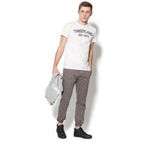 T-shirt, koszulka męska TIMBERLAND T-SHIRT SS KENNE BEC RIVER a1irz130 kolor biały