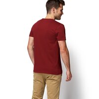 T-shirt, koszulka męska TIMBERLAND T-SHIRT KENNEBEC RIVER BRAND a1l6on14 kolor bordowy