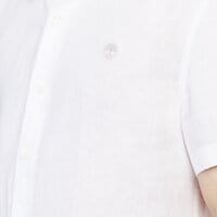 Koszula męska TIMBERLAND KOSZULA SS MILL RIVER LINEN SHIRT SLIM tb0a1nw71001 kolor biały