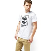 T-shirt, koszulka męska TIMBERLAND T-SHIRT SLS SEASONAL LOGO TEE tb0a1n8y1001 kolor biały
