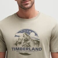 T-shirt, koszulka męska TIMBERLAND T-SHIRT MOUNTAIN GRAPHIC SS TEE tb0a41zqdh51 kolor szary