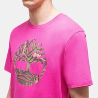 T-shirt, koszulka męska TIMBERLAND T-SHIRT SS TREE LOGO SEASONAL CAMO TEE tb0a68vha451 kolor różowy