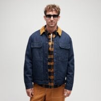 Kurtka przejściowa męska (wiosenna i jesienna) TIMBERLAND KURTKA TRUCKER INSULATED DENIM JACKET tb0a6uyah871 kolor granatowy
