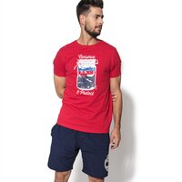 T-shirt, koszulka męska TIMBERLAND T-SHIRT SS KENNEBEC RV STATEMENT a1l8kj82 kolor czerwony