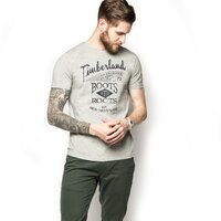 T-shirt, koszulka męska TIMBERLAND T-SHIRT STILL RIVER WHARF TEE a14r9052 kolor szary