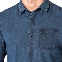 Koszula męska TIMBERLAND KOSZULA CHAMBRAY PRINTED SHIRT 0yfcztd1 kolor niebieski