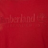 T-shirt, koszulka męska TIMBERLAND T-SHIRT ESTABLISHED 1973 SS EMBROIDERED tbc0yhbrai71 kolor czerwony