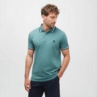 Koszulka polo męska TIMBERLAND POLO TFO LOGO TIPPED SHORT SLEEVE POLO tb0a2ds9cl61 kolor zielony