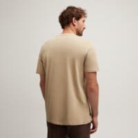 T-shirt, koszulka męska TIMBERLAND T-SHIRT GRAPHIC LOGO SHORT SLEEVE TEE tb0a441bdh41 kolor beżowy