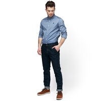 Koszula męska TIMBERLAND KOSZULA LS TIOGA RIVER TEXTURE SHIRT SLIM tb0a1nvwr961 kolor niebieski