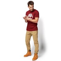 T-shirt, koszulka męska TIMBERLAND T-SHIRT KENNEBEC RIVER BRAND a1l6on14 kolor bordowy