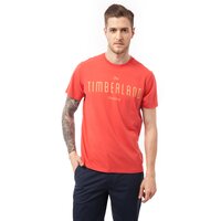 T-shirt, koszulka męska TIMBERLAND T-SHIRT SS KENNEBEC RIVER 6636j801 kolor różowy