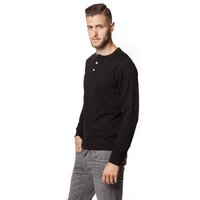 T-shirt, koszulka męska TIMBERLAND T-SHIRT LS HERRING  RVR HENLEY TEE 7058j001 kolor czarny