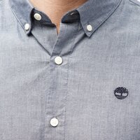 Koszula męska TIMBERLAND KOSZULA SS ELA RIVER ELEVATED OXFORD SOLID SHIRT  tb0a21ydb681 kolor niebieski