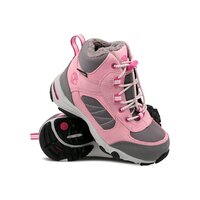Dziecięce buty zimowe TIMBERLAND OSSIPEE MID BUNGEE GTX WL a1u4q kolor różowy