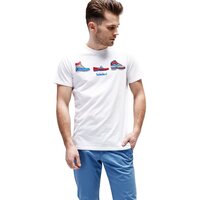 T-shirt, koszulka męska TIMBERLAND T-SHIRT SS SHOE GRAPHIC TEE tb0a1o621001 kolor biały