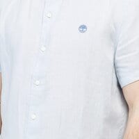 Koszula męska TIMBERLAND KOSZULA SS MILL RIVER LINEN SHIRT SLIM tb0a1nw7p851 kolor niebieski