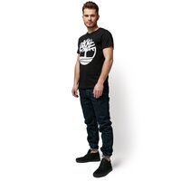 T-shirt, koszulka męska TIMBERLAND T-SHIRT LOGO BIG TEE tb0a1y3h0011 kolor czarny