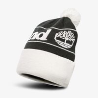 Czapka zimowa damska TIMBERLAND CZAPKA ZIMOWA YCC POM CUFFED BEANIE tb0a1eut0011 kolor czarny