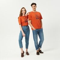 T-shirt, koszulka męska TIMBERLAND T-SHIRT SS FRONT MTR LOGO TEE tb0a2nd1cl71 kolor pomarańczowy