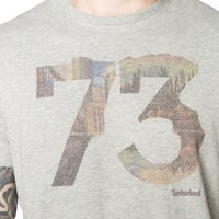 T-shirt, koszulka męska TIMBERLAND T-SHIRT SUBLIMATION TEE a1bhp052 kolor szary
