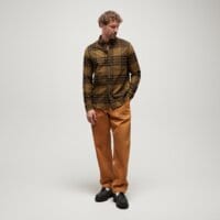 Koszula męska TIMBERLAND KOSZULA MIDWEIGHT FLANNEL CHECK SHIRT tb0a6v4xc681 kolor khaki