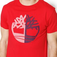 T-shirt, koszulka męska TIMBERLAND T-SHIRT SS KENNEBEC RV SEASONAL BRAND a1l7lj82 kolor czerwony