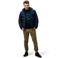 Bluza męska TIMBERLAND BLUZA BRUSHBACK VINTAGE GRAPHIC CREW a1mhw433 kolor granatowy