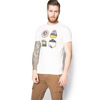 T-shirt, koszulka męska TIMBERLAND T-SHIRT MULTIGRAPH TEE a1bja130 kolor biały