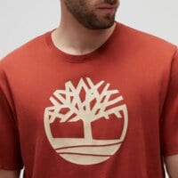 T-shirt, koszulka męska TIMBERLAND T-SHIRT KENNEBEC RIVER TREE TEE tb0a2c2reod1 kolor czerwony