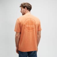 T-shirt, koszulka męska TIMBERLAND T-SHIRT GARMENT DYE BACK GRAPHIC TEE tb0a6vn68881 kolor pomarańczowy