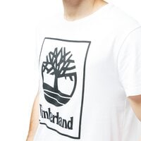 T-shirt, koszulka męska TIMBERLAND T-SHIRT SLS SEASONAL LOGO TEE tb0a1n8y1001 kolor biały