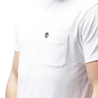 T-shirt, koszulka męska TIMBERLAND T-SHIRT SS DUNSTAN RIVER POCKET SLIM TEE tb0a1lpg1001 kolor biały