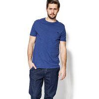 T-shirt, koszulka męska TIMBERLAND T-SHIRT SS GREAT BROOK O'DYE CREW a1l6y428 kolor granatowy