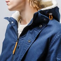 Kurtka zimowa męska TIMBERLAND KURTKA ZIMOWA MT KELSEY COTTON PARKA WITH SHERPA  tb0a2djh4331 kolor granatowy