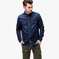 Koszula męska TIMBERLAND KOSZULA LS MUMFORD RIVER DENIM SHIRT SLIM tb0a1o375321 kolor granatowy