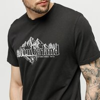 T-shirt, koszulka męska TIMBERLAND T-SHIRT LINEAR MOUNTAIN TEE tb0a22kh0011 kolor czarny