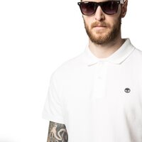 Koszulka polo męska TIMBERLAND POLO SS MILLERS RIVER a1a4l100 kolor biały
